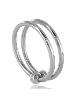 METAL HARD Double Steel Glans Ring 28mm Anatomical Design