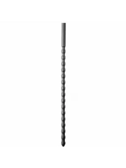 All Black Silicone Urethral Sound 24 cm - Flexible 6/8 mm Medical-Grade Probe