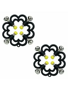 CalExotics Boundless Adjustable Nipple Grips - 4-Point Metal Clamps, 2 pcs