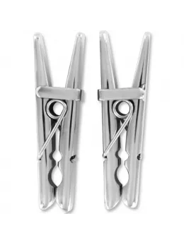 METAL HARD Premium Steel Precision Nipple Clips 8cm with Storage Bag