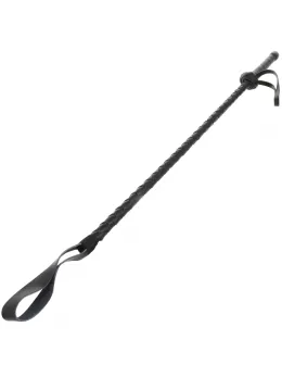 Darkness Leather Riding Crop 60cm - Precision Impact Tool, Black