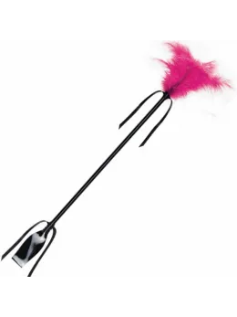 Secret Play Black & Fuchsia Paddle with Feather Tip - Dual-Ended Accessory