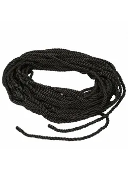 CalExotics Scandal Black 30m Bondage Rope - Soft Cotton & Polyester Blend