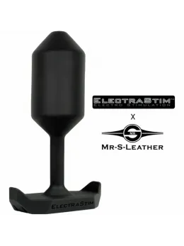ElectraStim Silicone Electro Plug MR-S-Leather Edition, Steel Core, 76mm