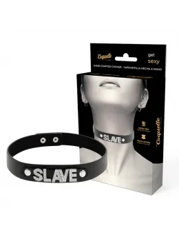 Coquette Chic Desire Vegan Leather Adjustable Black Choker - Unisex One Size