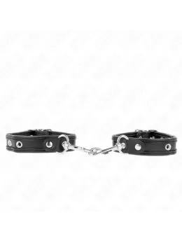 KINK Mini Adjustable Black Wristbands with Studs 16-22cm x 2cm