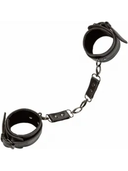 CalExotics Euphoria Vegan Leather Ankle Cuffs, Adjustable, Black