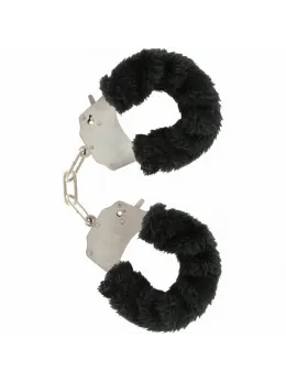 TOYJOY Furry Fun Cuffs Black - Soft Plush Wrist Restraint Set