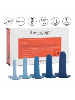 CalExotics They-Ology 5-Piece Silicone Wearable Anal Training Kit