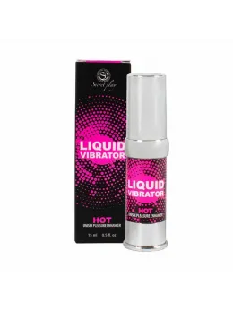 Secret Play Liquid Vibrator Intimate Gel Strawberry 15ml Vegan Airless