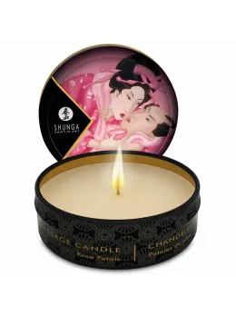 Shunga Mini Caress by Candlelight Rose Scent Massage Candle 30ml