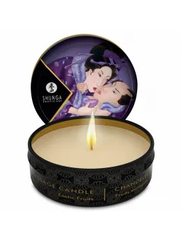 Shunga Mini Caress Massage Candle Exotic Fruits 30ml - Aromatic Warm Oil