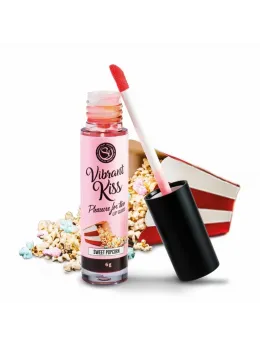 Secretplay Vibrant Kiss Edible Lip Gloss Sweet Popcorn 6g