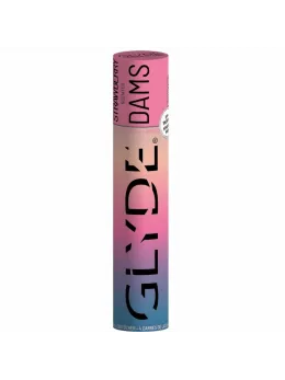 GLYDE Sheer Glyde Latex Barrier Sheets Strawberry 25x15cm 4pcs