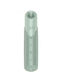 Satisfyer Naughty Kiss Wave Air Pulse Mini Clitoral Device Aquamarine