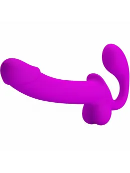 Pretty Love Kelpie Double Strapless Silicone System Purple 21 cm