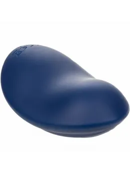 CalExotics Cashmere Velvet Curve Blue - Compact Silicone Massager, 10 Modes