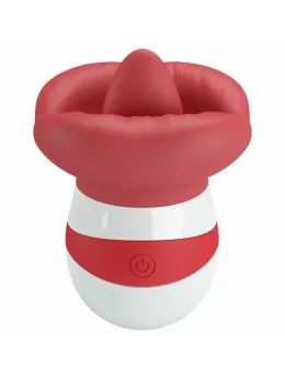 Pretty Love Mina Intimate Tongue Simulator Light Red USB Rechargeable