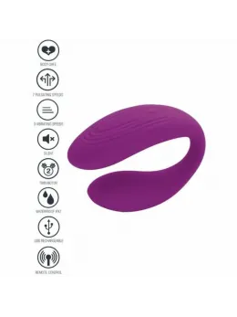 XOCOON Bound Love Couples Vibrator Purple - Remote Control, Ergonomic Design
