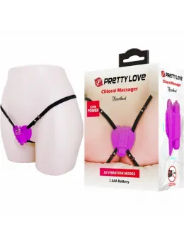 Pretty Love Heartbeat Intimate Massager 10-Mode Purple ABS Silicone