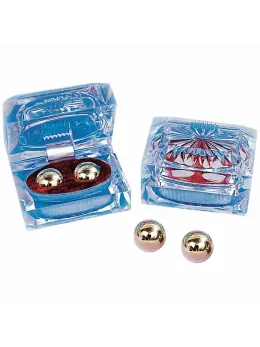 Seven Creations Ben Wa Gold Balls 1.7cm, Water-Resistant, Nickel-Free