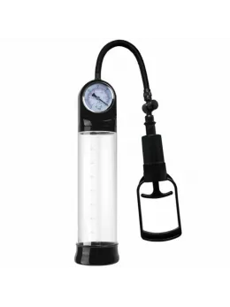 Pretty Love Erection Pump with Barometer - Manual Vacuum System, TPR Ring
