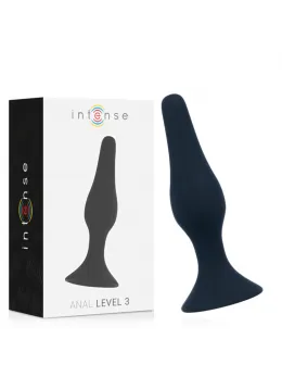 Intense Anal Level 3 Silicone Plug 12.5cm Black - Advanced Model