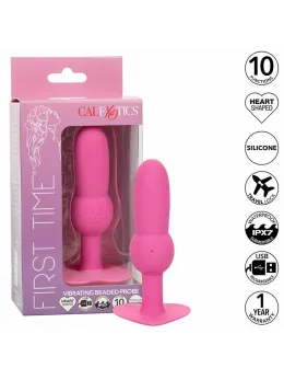 CalExotics First Time Beaded Probe Vibrating System Pink USB 10 Modes