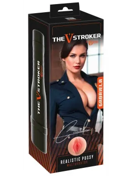 Rebel V-Stroker Gabriela Compact Intimate Device, 26.5 cm, Black