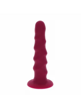 Get Real Ribbed Model 12 cm Red - Silicone Intimate System