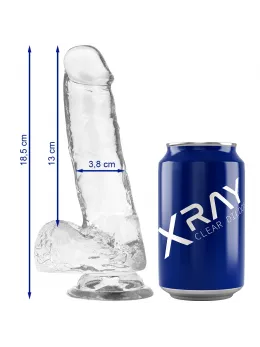XRAY Transparent Intimate Model 18.5 cm - Flexible, Odorless, Jelly Material