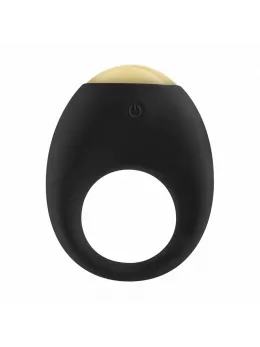 Luz Eclipse акумулаторен силиконов пръстен за пенис с LED, черен, 7 режима