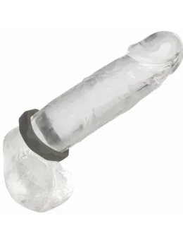 CalExotics Alpha Prolong Silicone Ring Grey - Seamless Comfort Enhancer 2.5 cm