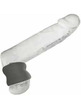 CalExotics Alpha Liquid Silicone Black Anatomical Support Ring 3.75 cm