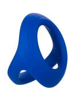 CalExotics Admiral Dual Support Ring Blue - Liquid Silicone Comfort System