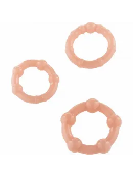 Seven Creations Set - Trio of Flexible Skin-Tone Support Rings Silicone