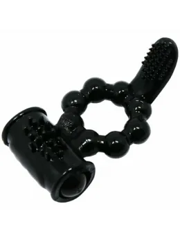 Baile Sweet Ring Dual-Stimulation Silicone Intimate Ring Black