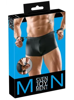 Svenjoyment Men's Pants L Matte Black with Adjustable Handcuffs