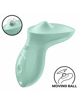 Satisfyer Exciterrr Mint Lay-On Intimate Device, 10 Vibrations, Waterproof