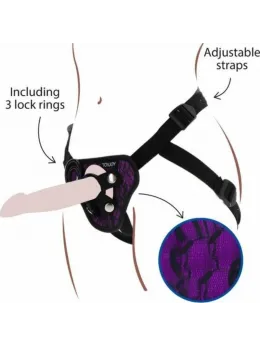 Get Real Adjustable Lace Strap Harness Purple - Universal Size