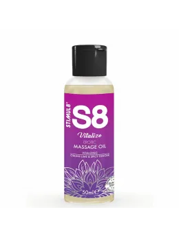 S8 Vitalize Massage Oil Lime 50ml - Nourishing & Refreshing Formula