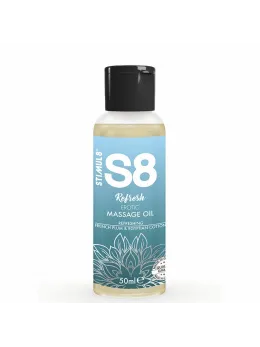 STIMUL8 S8 Refresh Massage Oil 50ml French Plum & Egyptian Cotton