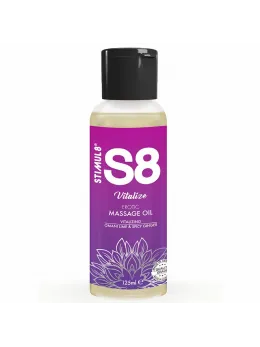 S8 Vitalize Massage Oil Omani Lime & Ginger 125ml - Nourishing Formula