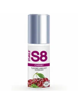 S8 Cherry Water-Based Lubricant 125ml - Paraben-Free, Long-Lasting Formula