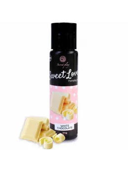 Secret Play Gel Sweet Love White Chocolate 60ml - Edible Water-Based Formula