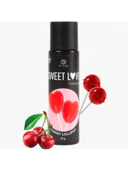Secret Play Cherry Lollipop Edible Gel 60ml - Flavored Water-Based Formula