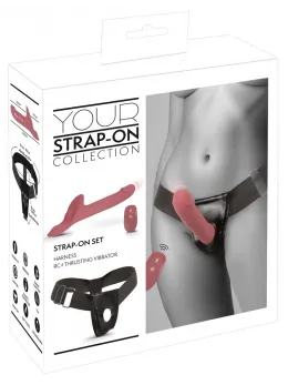 You2Toys Your Strap-On Pink - Dual Motor, Remote, Adjustable Harness