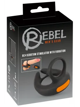 Rebel RC Intimate Ring System with Adjustable Vibration, Black, 9.4 cm