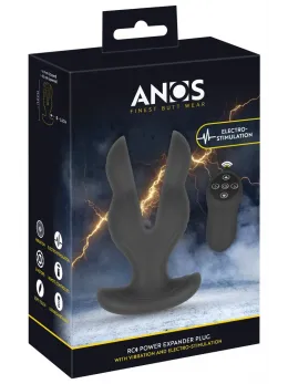 ANOS RC Power Expander Plug Silicone Dual-Arm Vibrating & E-Stim 11cm