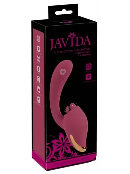Javida 2 Function Intimate Device with Vibration & Licking System, 20.6 cm